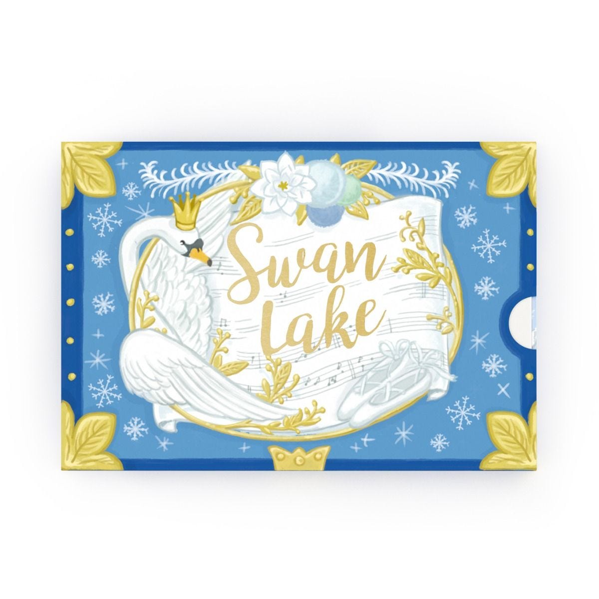 My Design Co Winter Swan Lake musical card - British product