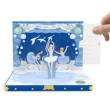 My Design Co Winter Swan Lake musical card - British product