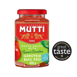 Mutti Tomato &amp;amp; Basil Pasta Sauce   400g