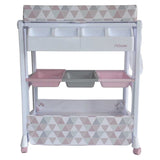 My Babiie Baby Bath and Changing Unit Geometric Pink