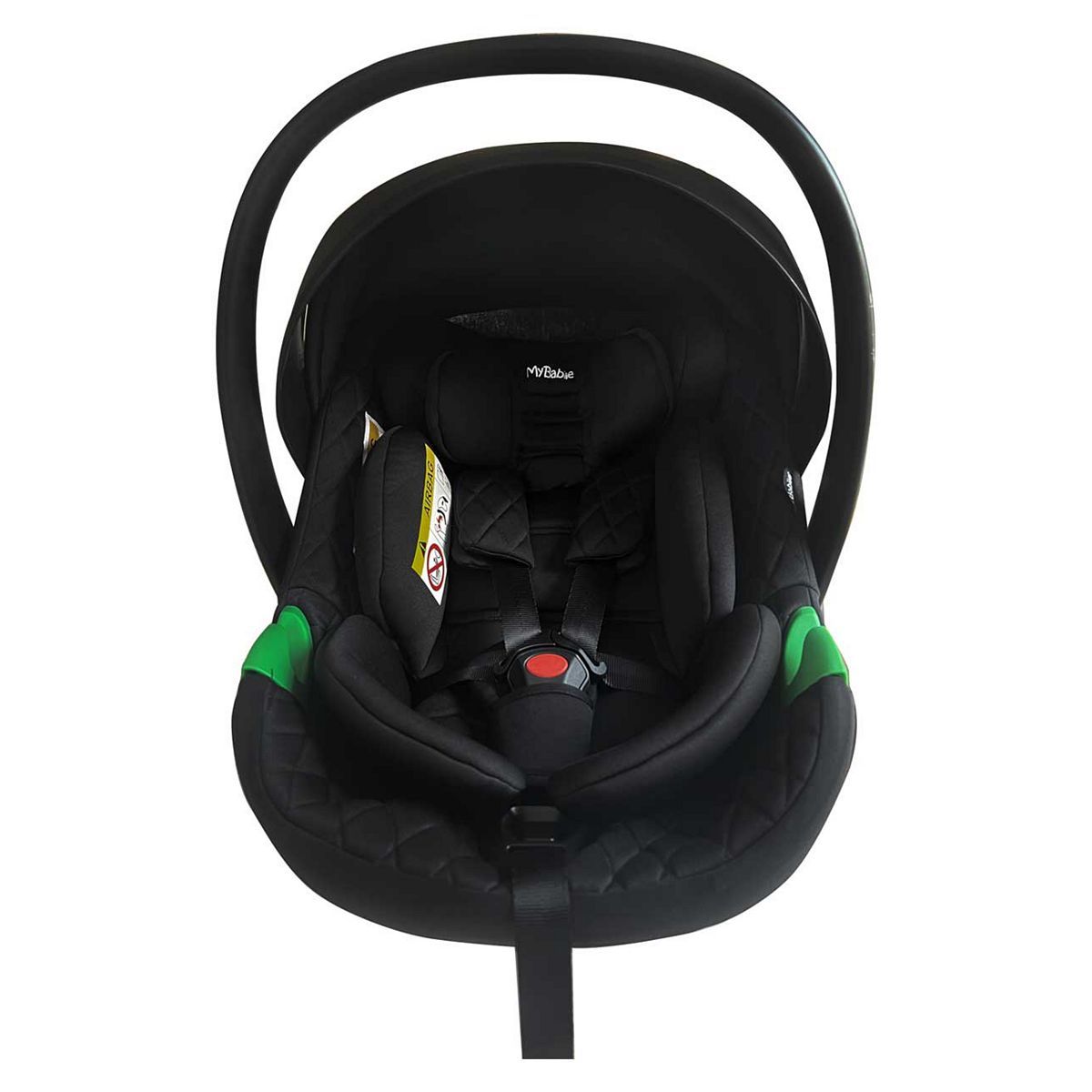 My Babiie iSize Quilted Black Infant Carrier and Isofix Base