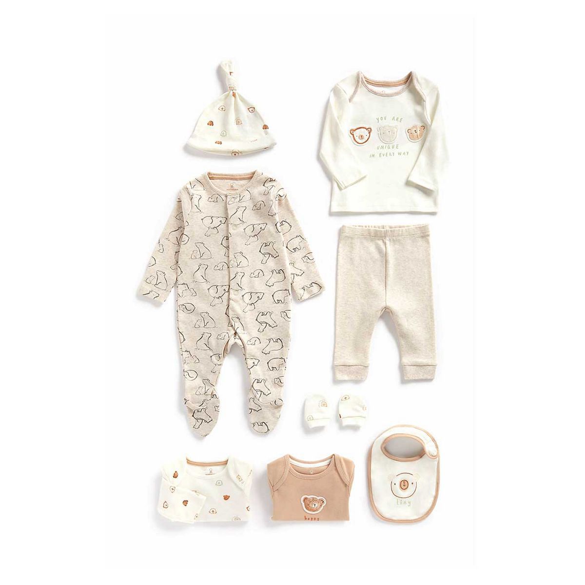My First Little Bear Organic Cotton Eight-Piece Set