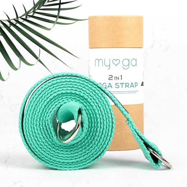 Myga 2 In 1 Yoga Belt &amp;amp; Sling - Plum Turquoise