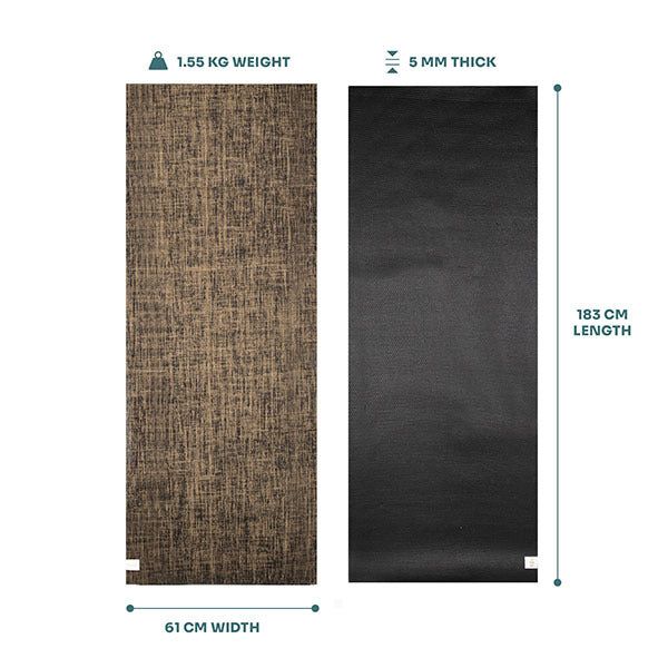 Myga Jute Mat - Black