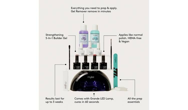 Mylee Fast Drying Gel Nail Polish Main Kit 4x10ml