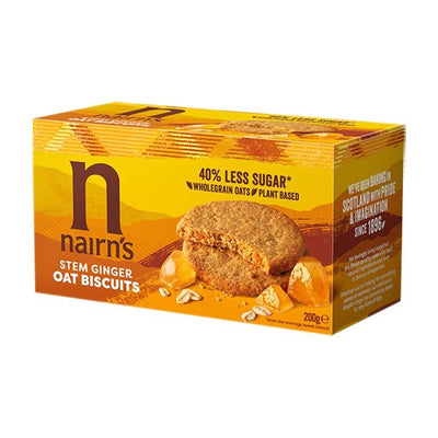 Biscuits d'avoine au gingembre Nairn's Stem Ginger Oat Biscuits 200g