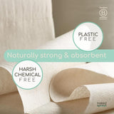 Naked Sprout Unbleached Bamboo Kitchen Roll   6 per pack