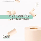 Naked Sprout Unbleached Bamboo Kitchen Roll   6 per pack