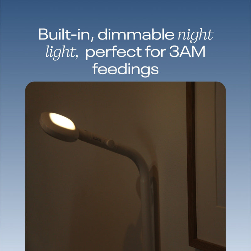 Nanit Pro baby monitor with floor stand, imported from the UK