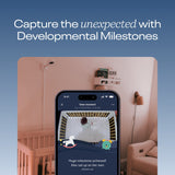 Nanit Pro baby monitor with wall mount in white - British product