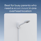 Nanit Pro baby monitor with wall mount in white - British product