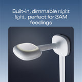 Nanit Pro baby monitor with wall mount in white - British product