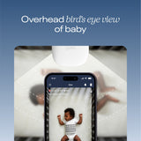 Nanit Pro baby monitor with wall mount in white - British product
