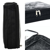 Nanshy Travel Organiser Clear Makeup Bag (Transparent/Black)
