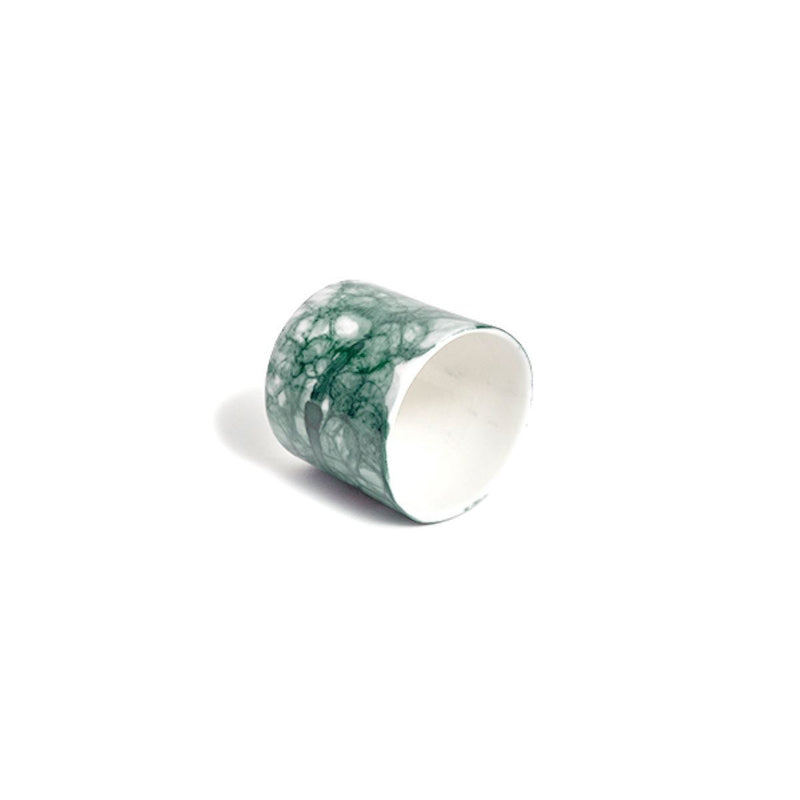 DB Ceramic teal porcelain napkin ring, imported from the UK