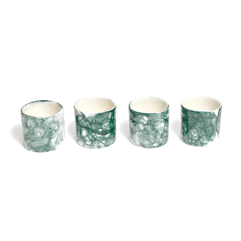 DB Ceramic teal porcelain napkin ring, imported from the UK