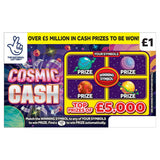 National Lottery &amp;pound;1 &amp;pound;5,000 Cosmic Cash Scratchcard Game