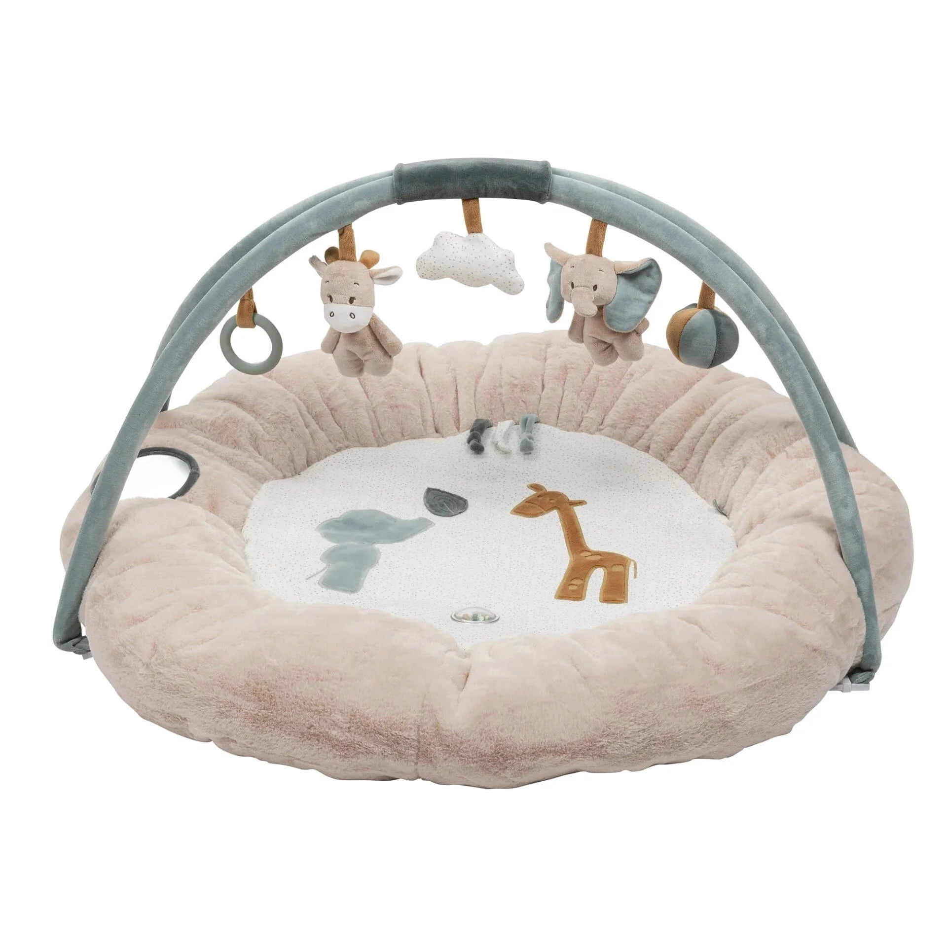 Nattou stuffed playmat Luna & Axel baby gym, imported from the UK