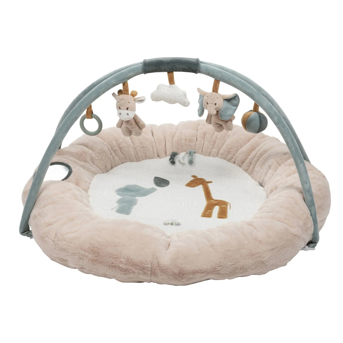 Nattou stuffed playmat Luna & Axel baby gym, imported from the UK