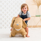Nattou toddler rocker Charlie the Dog jacquard caramel, imported from the UK