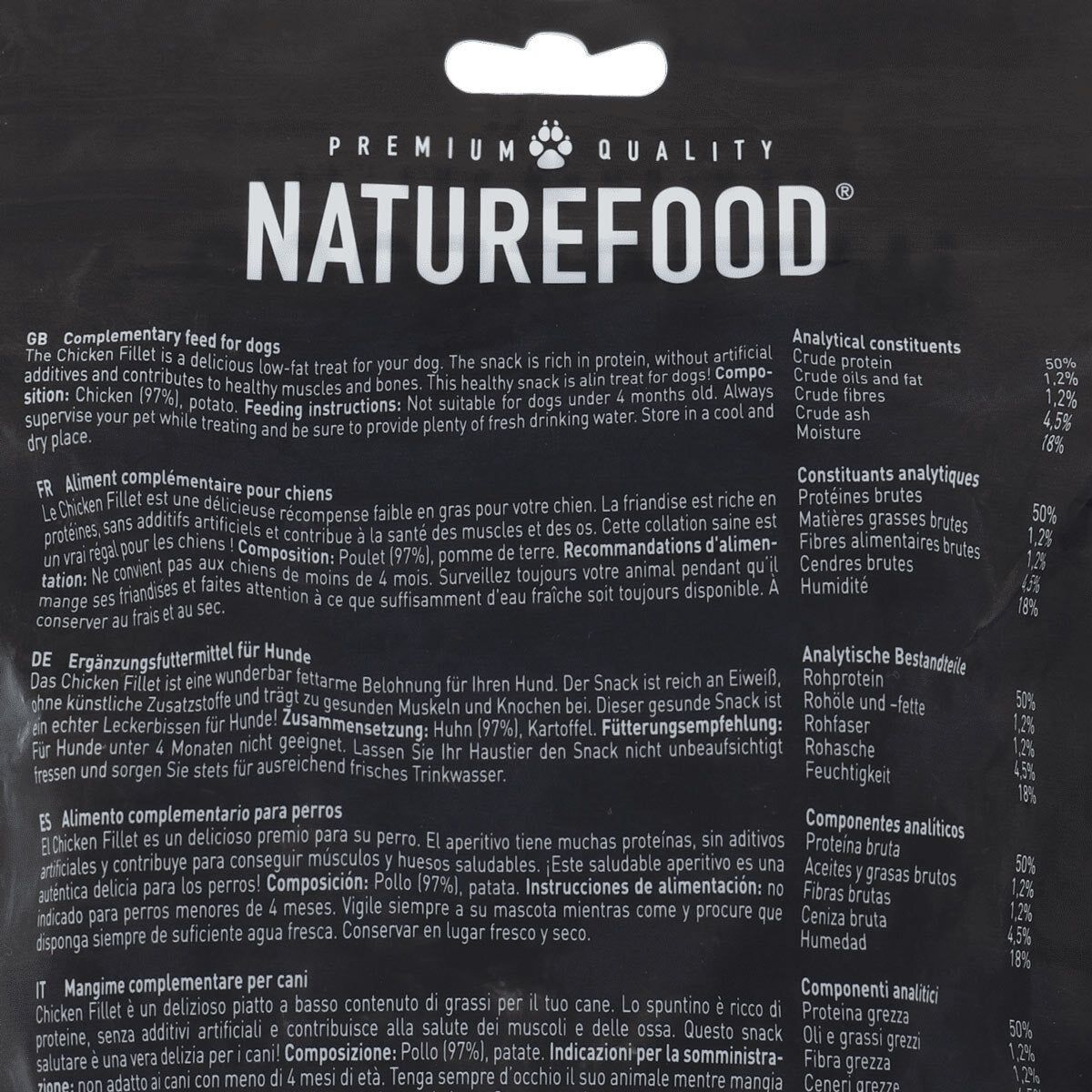 Nature Food Chicken Fillet Dog Treats, 1kg