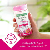 Nature's Bounty Beautiful Skin Rasberry Flavor 60 Vegan Gummies