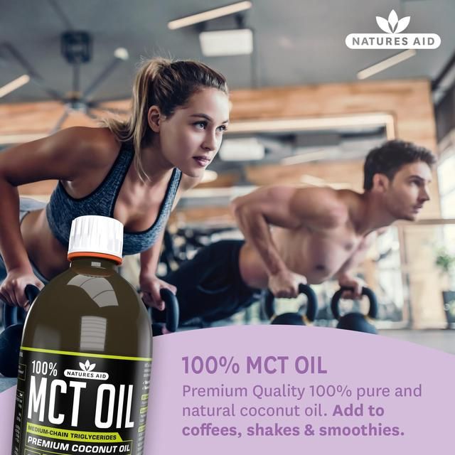 Natures Aid 100% MCT Oil Premium Coconut Oil    500ml