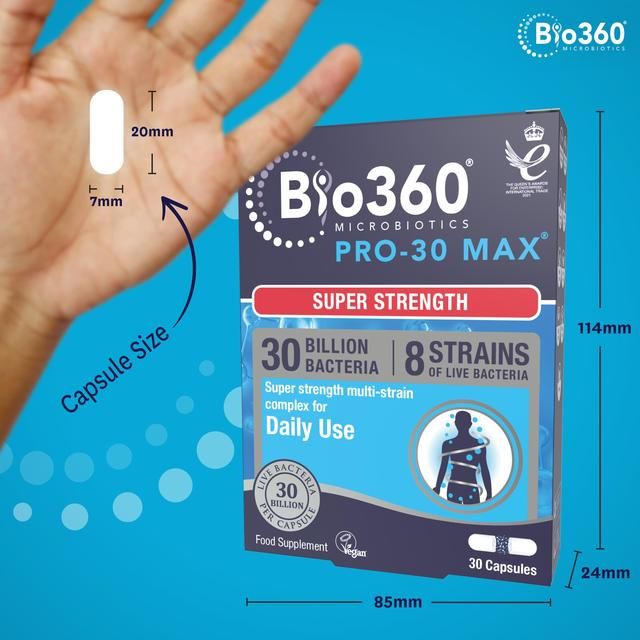 Natures Aid Microbiotics Pro-30 Max Super Strength Supplement Capsules    30 per pack