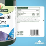 Natures Aid Vegetarian Flaxseed Oil 1000mg Capsules   90 per pack