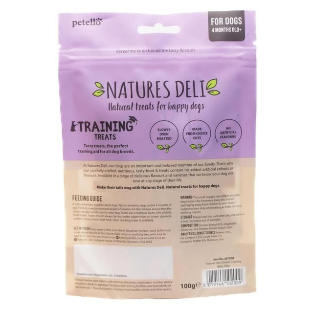 Natures Deli Chicken Training Bites kutyacsemege 100g