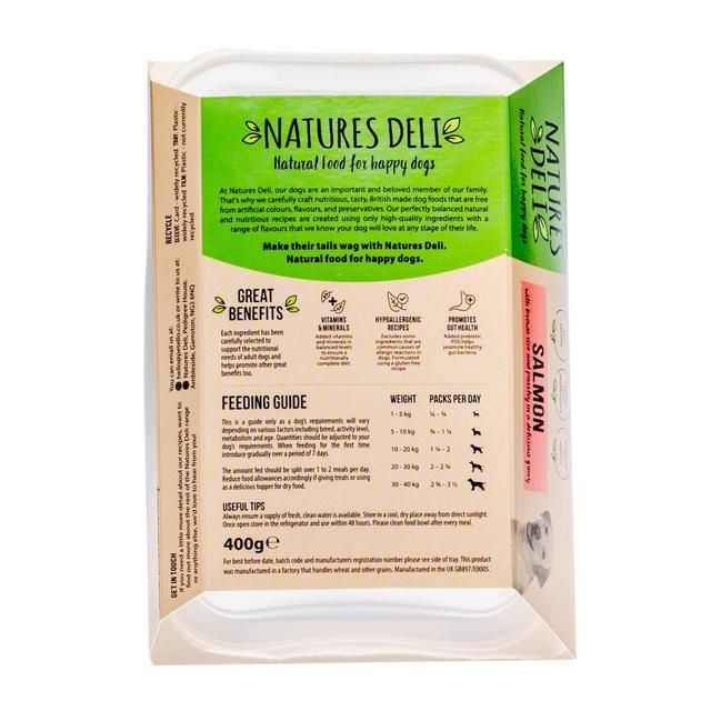 Natures Deli Salmon Wet Dog Food   400g