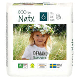 Naty Pull On Pants, Size 6 Carry Pack, 18 Pants, 16kg+