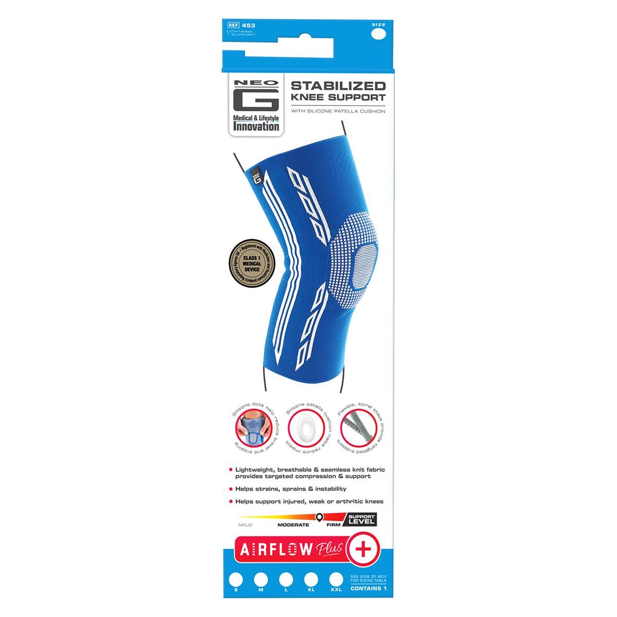 Neo G Airflow Plus Stabilised Knee Support - Medium