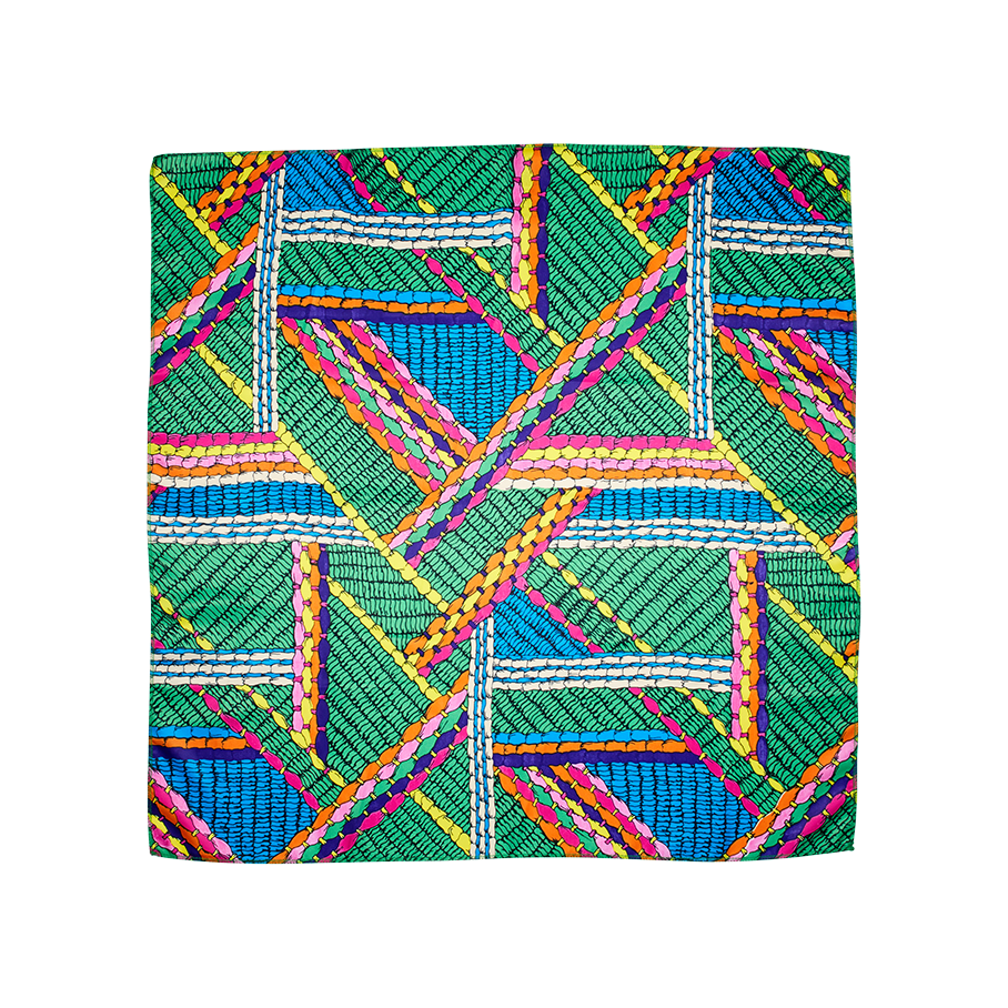 Lush reusable knot wrap Neon Weave 70cm - British product