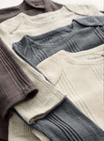 Nøytral Rib Langermet Bodysuit 4 Pack 6-9 måneder