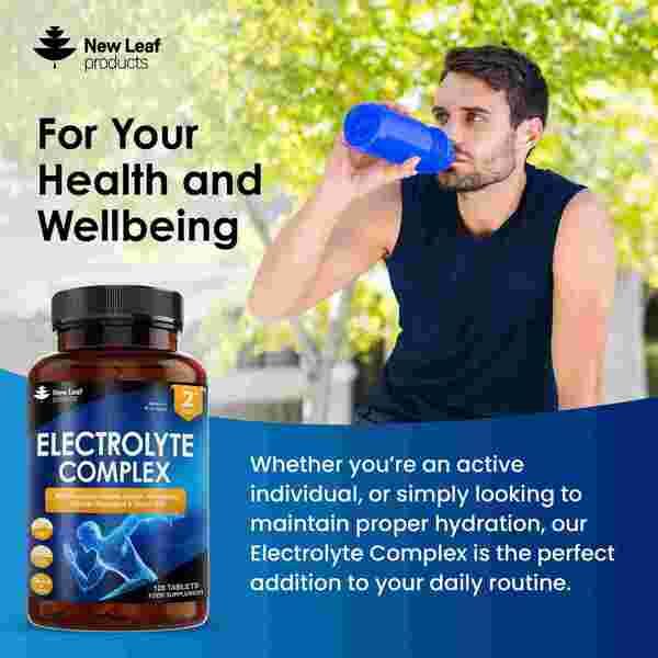 New Leaf Electrolytes Complex 120 Tablets + Vital Minerals