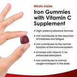 New Leaf Iron Gummies 14mg - 120 Iron Supplements, Vitamin C