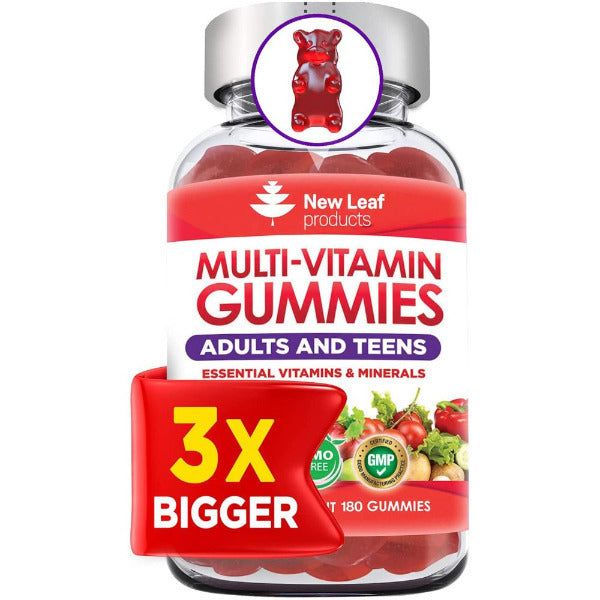 New Leaf - Multivitamin Gummies for Men &amp;amp; Women 180 Gummys