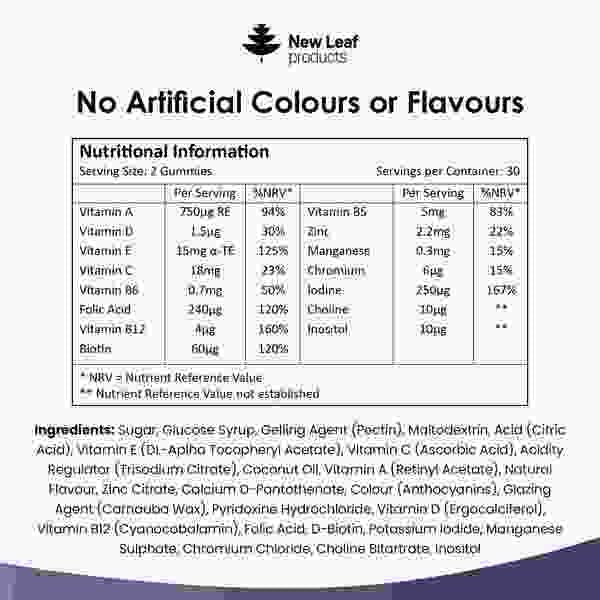 New Leaf - Multivitamin Gummies for Men &amp;amp; Women 60 Gummys