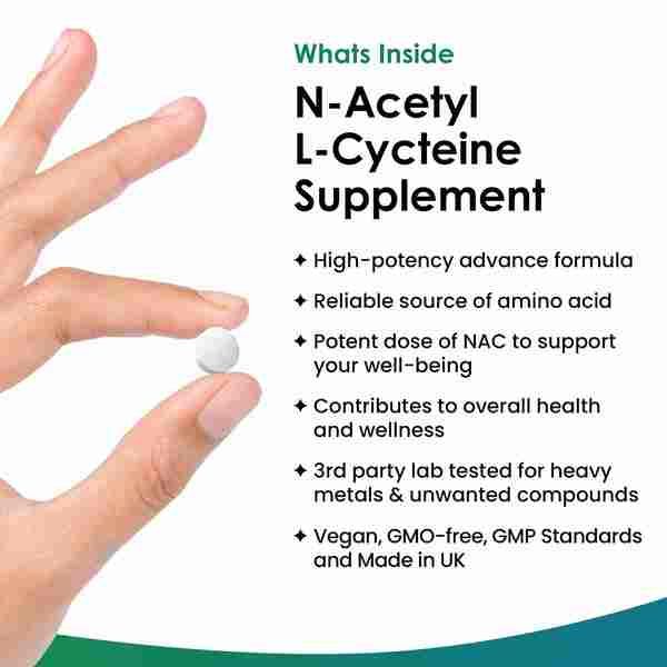 New Leaf NAC N-Acetyl-Cysteine 600mg Supplements 120 Tablets