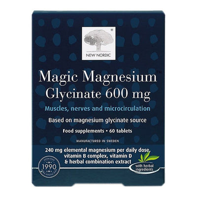 New Nordic Magic Magnesium Glycinat 600 mg 60 Tabletten