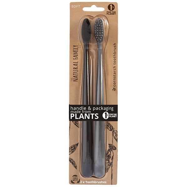 NFco Biodegradable Toothbrush  - Pirate Black &amp;amp; Monsoon Mist