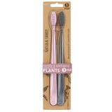 NFco Biodegradable Toothbrush - Rose Quartz &amp;amp; Monsoon Mist