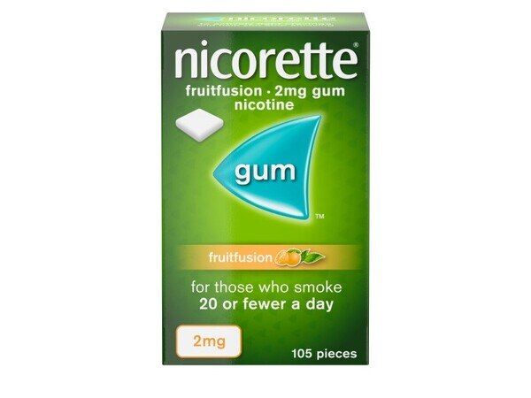 Nicorette&amp;reg; Fruitfusion 2mg Nicotine Gum 105s (Stop Smoking)