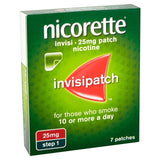 Nicorette Invisi Patch Step 1 25 mg 7 tapasz (Stop Smoking Aid) 7 csomagonként