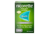 Nicorette&amp;reg; Original 4mg Nicotine Gum 105s (Stop Smoking)