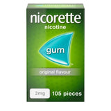 Nicorette Original Gum 2 mg 105 Pieces (Stop Smoking Aid)   105 per pack