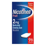 Nicotinell Fruit 2mg Medicated Chewing Gum Regular Strength 96 Pieces