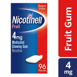 Nicotinell Gum Stop Smoking Aid 4mg Fruit 96 Pieces