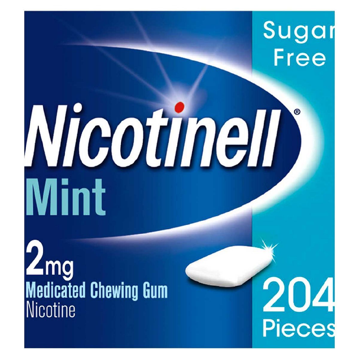 Nicotinell Nicotine Gum  2 mg Mint 204 Pieces